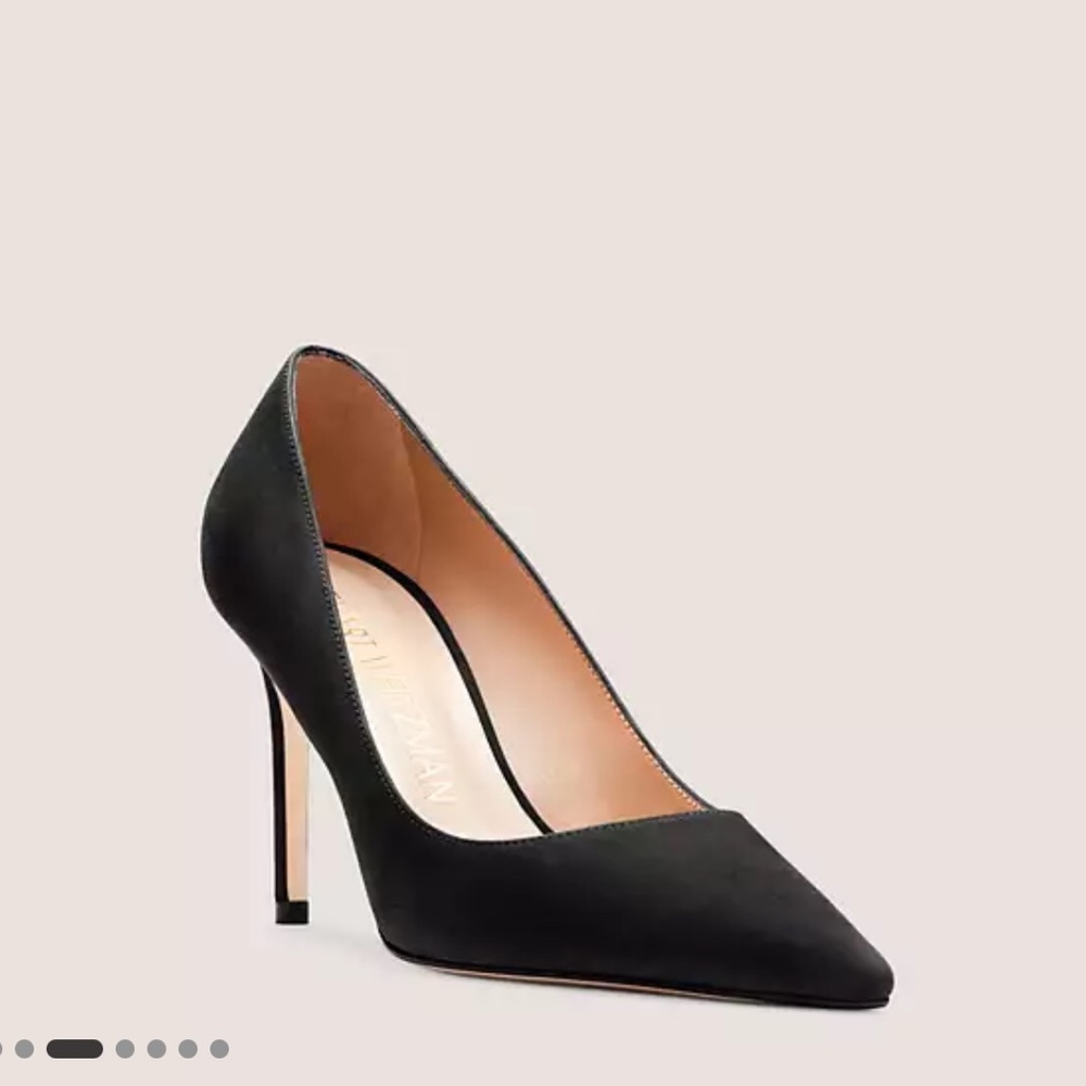 Stuart Weitzman black suede heels